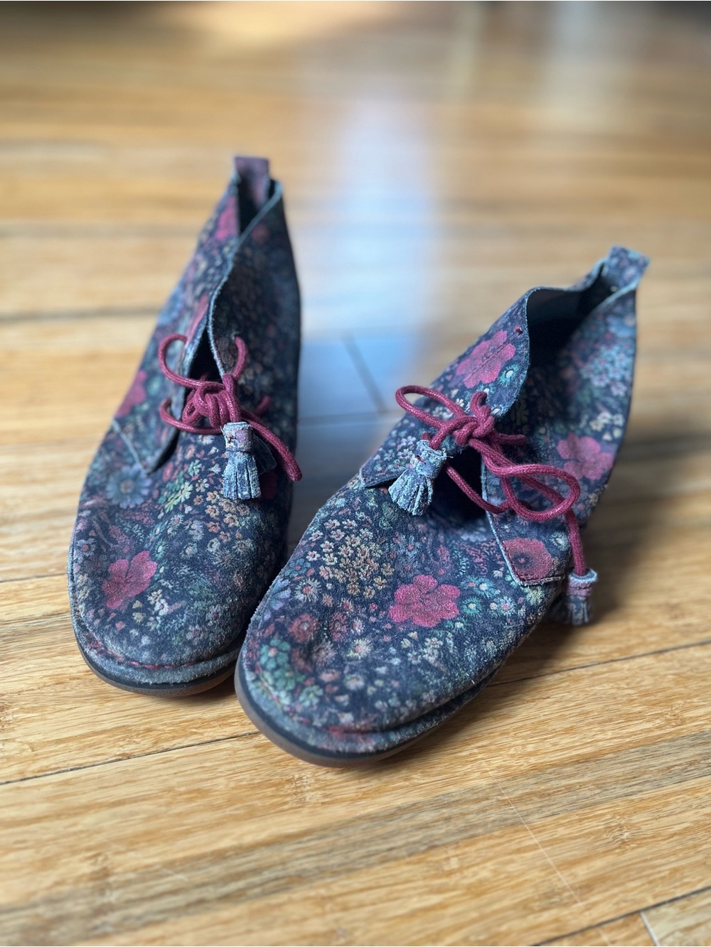 Floral Suede Hush Puppies boots